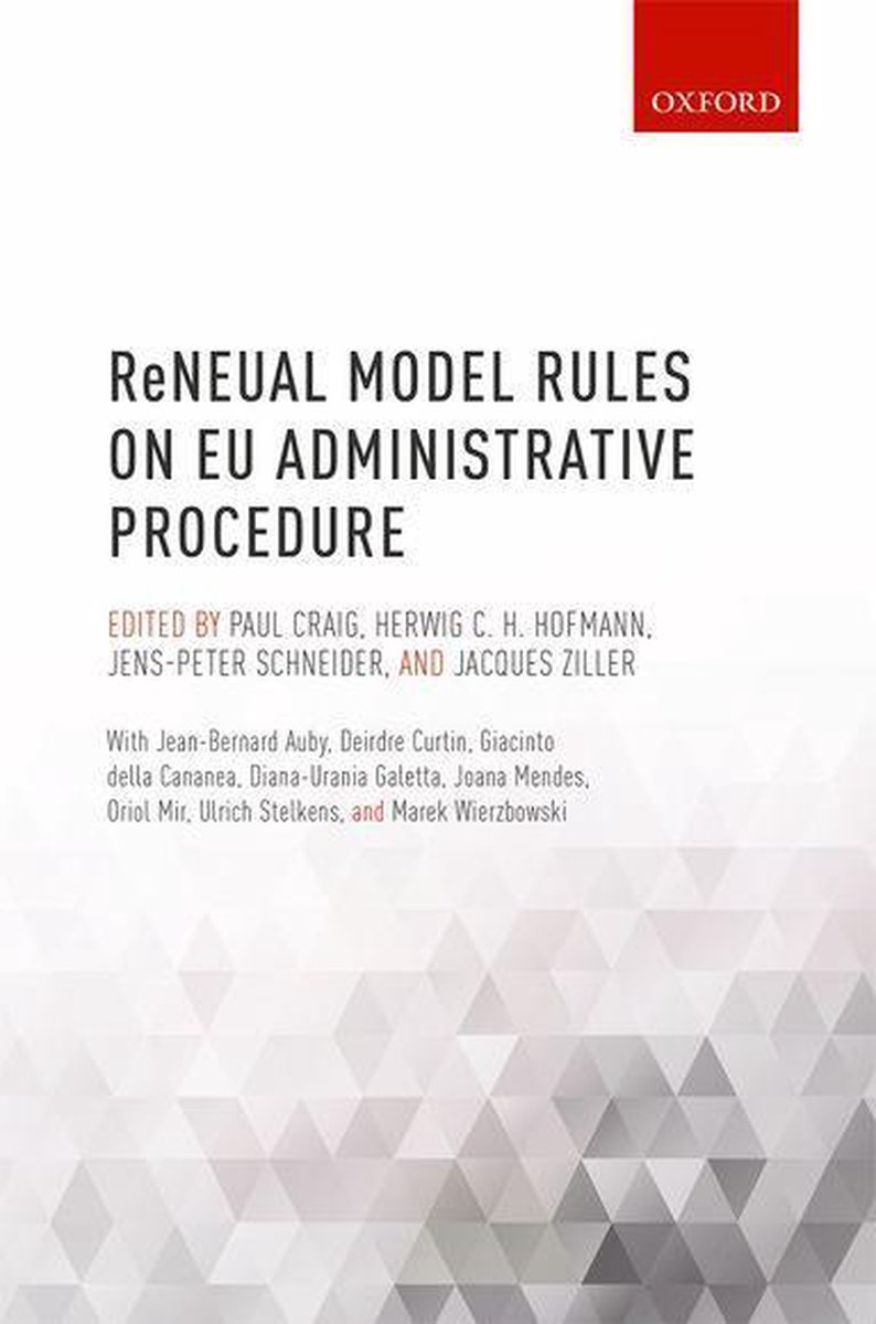 Reneual Model Rules On Eu Administrative Procedure Ebook 9780192514530 Boeken Bol Com