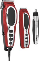 Wahl 79520-5616 scheer-, knip- en trimapparaat Zwart, Rood, Roestvrijstaal Oplaadbaar