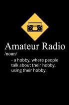 Amateur Radio Noun A Hobby, Where People use their Hobby to talk about their hobby