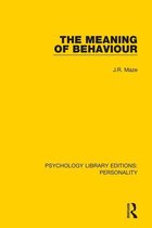 Psychology Library Editions: Personality - The Meaning of Behaviour