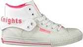 British Knights - Roco Dames Sneakers Hoog - Maat 38 - Wit - Vrouwen Schoenen