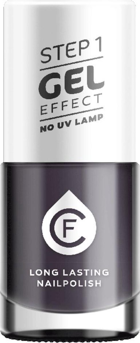 Goedkoopste Cosmetica Fanatica - Gel Effect Nagellak - Grijs - 1 flesje met 11 ml. inhoud - Geen lamp nodig