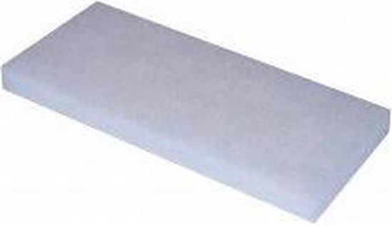 Witte pad, 240x100 mm.