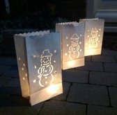 Candle Bag set Sneeuwpop 26 cm