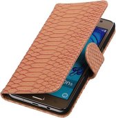 Samsung Galaxy On5 - Slang Roze Booktype Wallet Hoesje