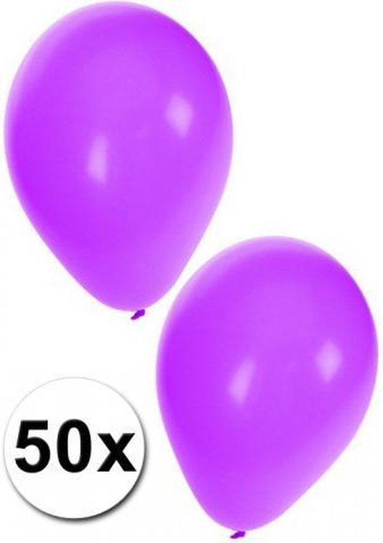 50 ballonnen paars