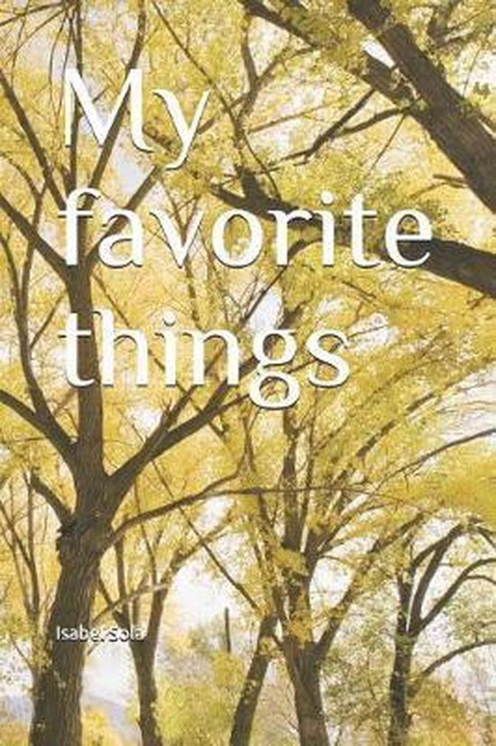 My favorite things - cover