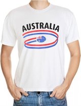 Wit heren t-shirt Australie S