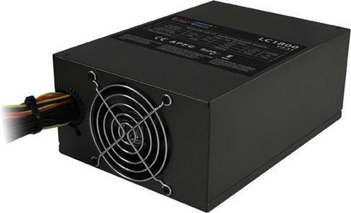 LC-POWER® LC1800 V2.31 - Mining stroomvoeding - 1800 W - Zwart