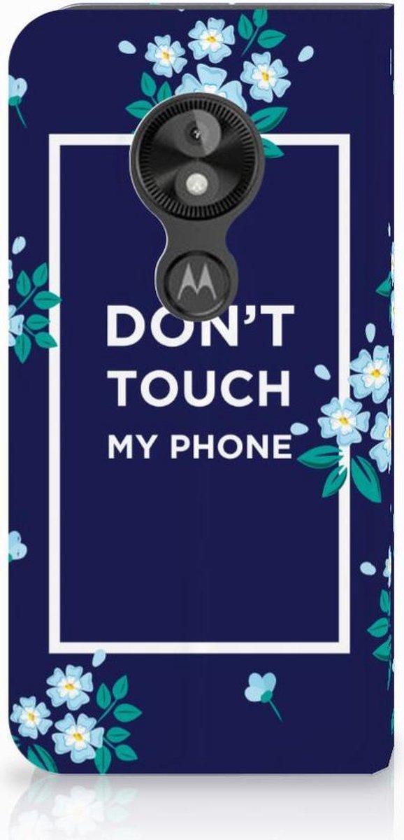 Motorola Moto E5 Play Design Case Flowers Blue DTMP