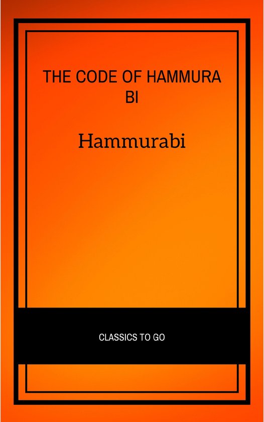 The Code of Hammurabi - cover