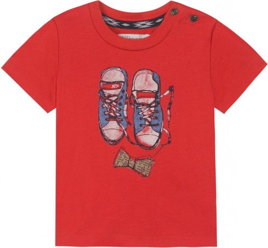 Jean Bourget T-shirt rood schoenen maat 80 | bol.com