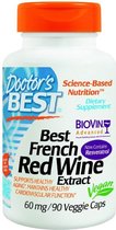 Best French Red Wine Extract 60 mg (90 Veggie Caps) - Doctor's Best