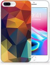 TPU Siliconen Backcase Hoesje iPhone 8+ | 7+ Design Polygon Color