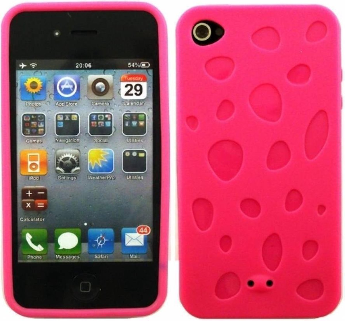 Waterdruppel tpu cover Roze