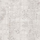 Sanders & Sanders behangpapier kelim patchwork lichtgrijs - 935263 - 53 cm x 10,05 m