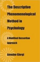 The Descriptive Phenomenological Method in Psychology