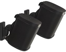 Sanus Muurbeugel set verstelbaar voor Sonos ONE, ONE SL & Play:1&3 - Zwart