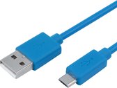 Ansmann 1700-0062 USB-kabel 1 m USB 2.0 USB A Micro-USB B Blauw