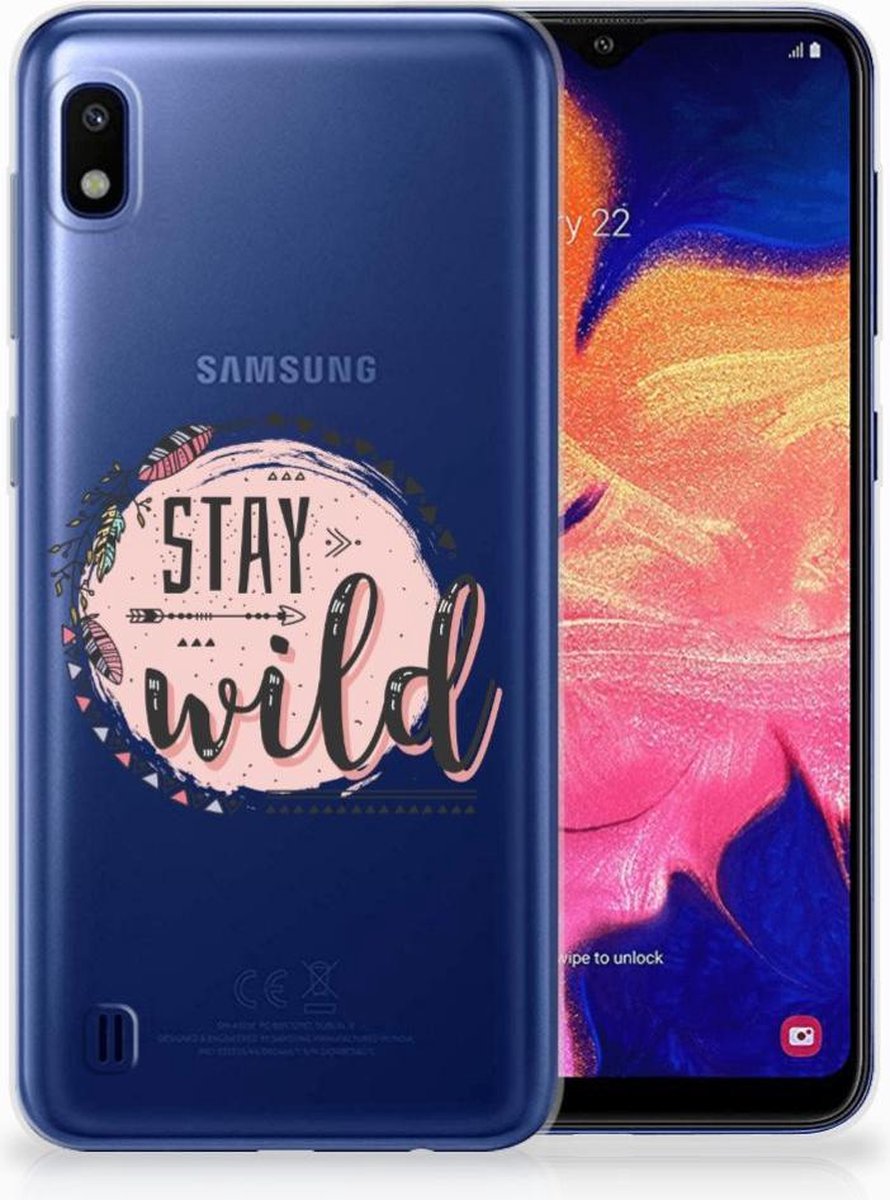 Samsung Galaxy A10 Telefoonhoesje met Naam Boho Stay Wild