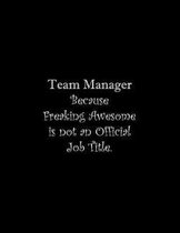 Team Manager Because Freaking Awesome is not an Official Job Title