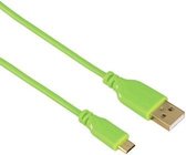 Hama USB A - Micro-USB B M/M 0.75m USB-kabel 0,75 m USB 2.0 Groen