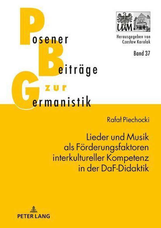 Posener Beitraege zu Sprache, Literatur und Medien 37 - Lied ... - cover