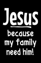 Jesus because my family need him