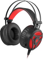 Headphones with Microphone Genesis NEON 360 Red Black