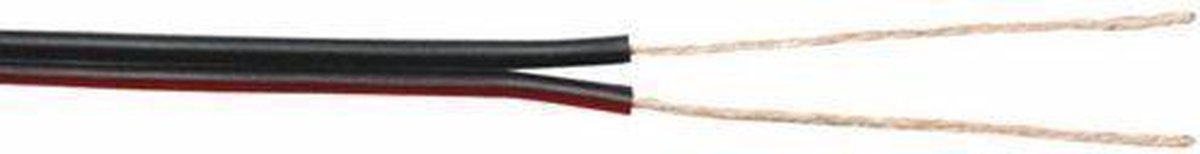 DAP Audio SPE-275 Luidsprekerkabel Rood/Zwart 2x0.75mm 100m ring