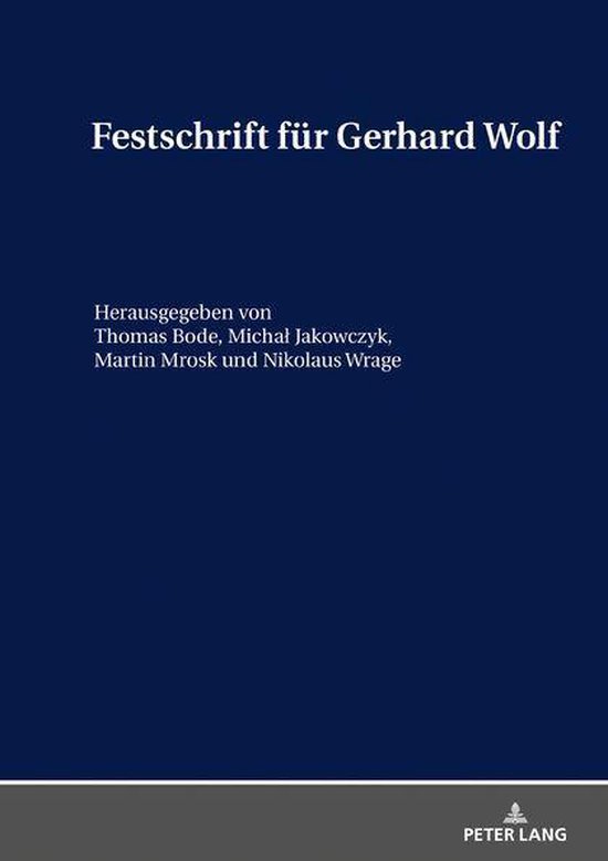 Festschrift fuer Gerhard Wolf - cover