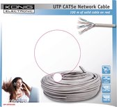 König CMP-UTP5R100S - UTP CAT 5e solide netwerk kabel op rol van 100 m