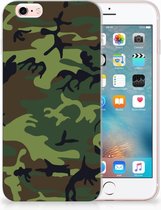TPU Hoesje Geschikt voor iPhone 6 | 6s Design Army Dark
