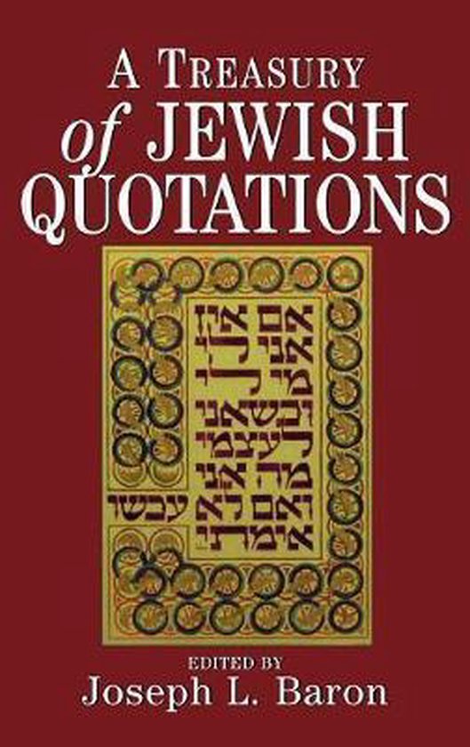 A Treasury of Jewish Quotations - cover