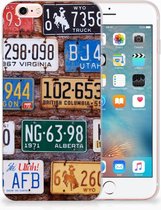 Geschikt voor iPhone 6s Siliconen cover Kentekenplaten