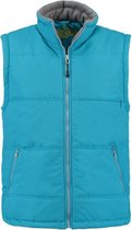 Basic bodywarmer turquoise voor heren - winddichte mouwloze sport vesten XL (42/54)