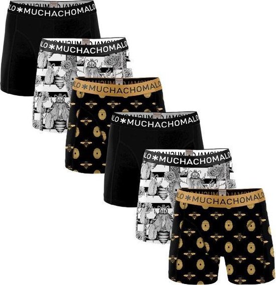 Muchachomalo Herren Boxershorts 2er Pack - Baumwoll Unterwäsche Mit Print