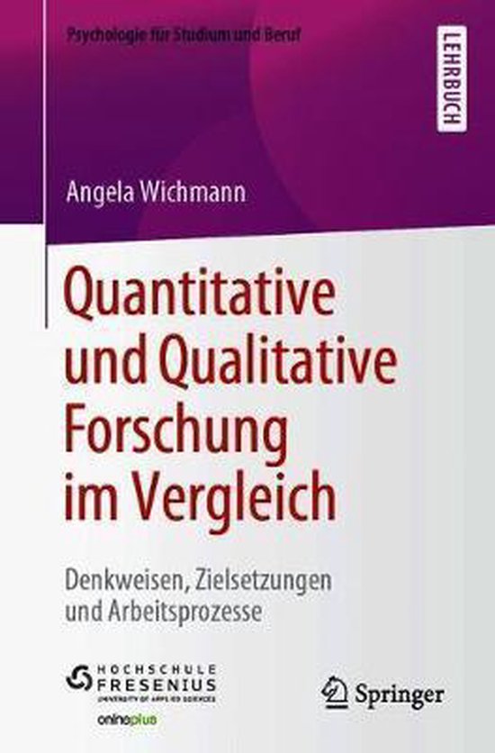 Qualitative Und Quantitative Forschung Quantitative und Qualitative Forschung im Vergleich, Angela Wichmann
