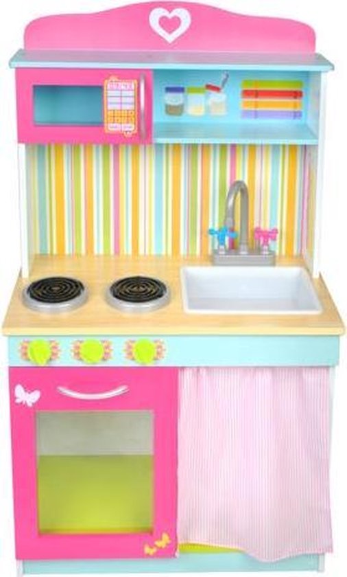 Houten Kinderkeuken Keukenset - Kinder Speelgoed Keuken - Accessoire Keuken... |