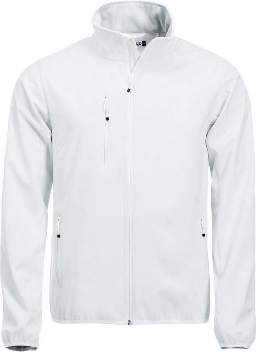 Clique Basic Softshell Jas Heren Wit maat XS