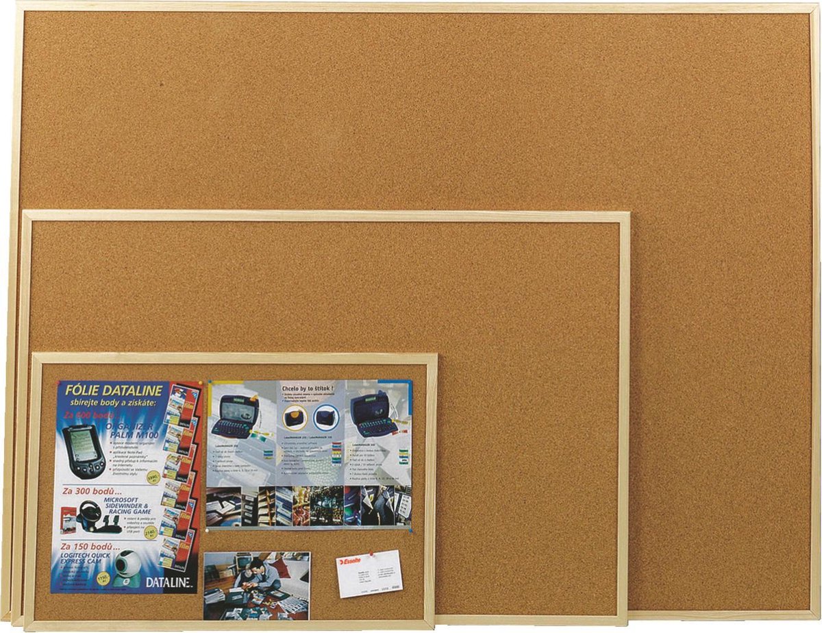 Esselte Kurken Prikbord - Whiteboard Formaat: 59.5 x 1.5 x 79.5 (cm) -  Inclusief... | bol.com