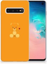 TPU Siliconen Hoesje Back Case Samsung S10 Baby Beer