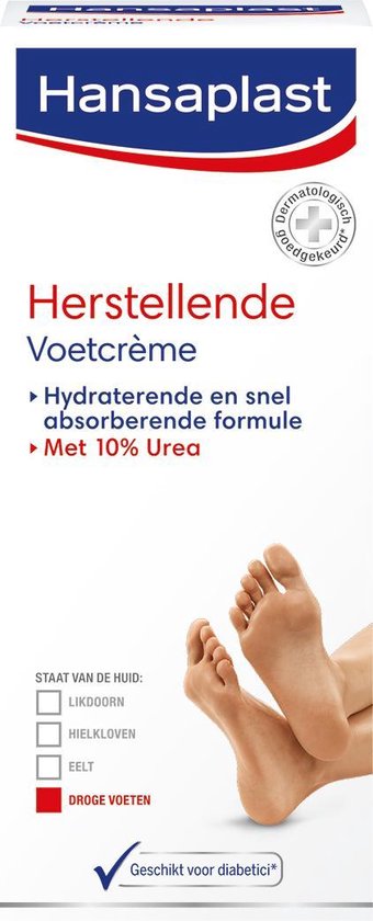 Geometrie Vrouw spel Hansaplast Herstellende Voetcrème - 100 ml | bol.com