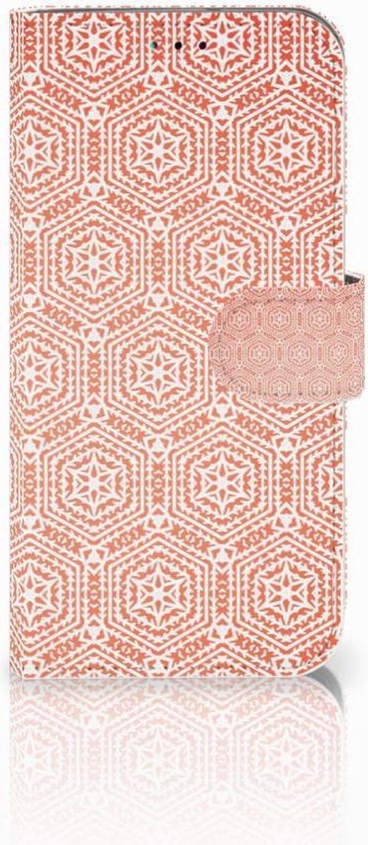 Samsung Galaxy A40 Telefoon Hoesje Pattern Orange