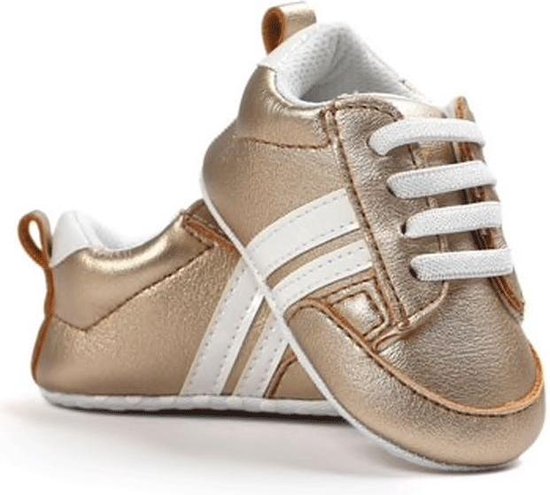 gold baby sneakers