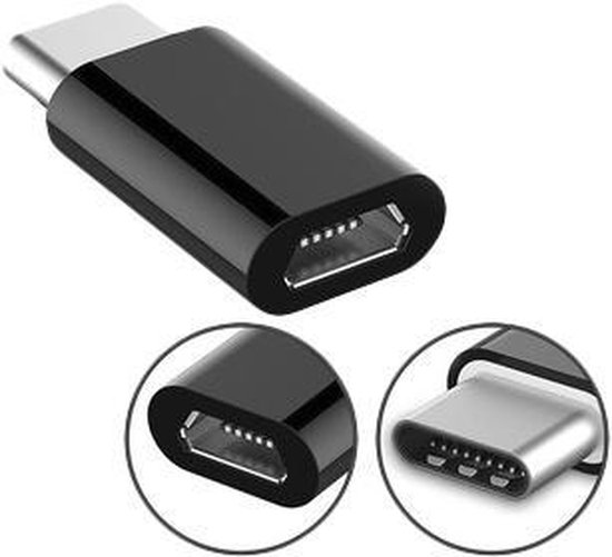 daar ben ik het mee eens Grafiek ballet DW4Trading® USB C 3.1 male naar micro B USB female adapter verloop zwart |  bol.com