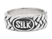 SILK Jewellery - Zilveren Ring - Crossline - 351.18,5 - Maat 18,5