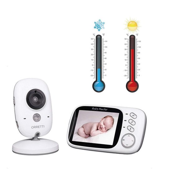 Orretti® V8 Babyfoon met camera - EXTRA batterij inbegrepen - Nederlandse  Handleiding... | bol