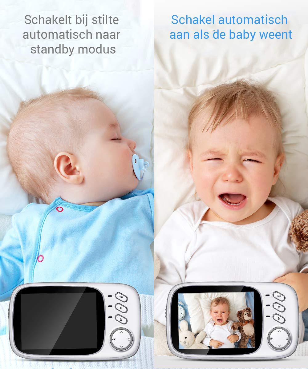 Orretti V8 babyfoon met camera en extra batterij thumbnail 5