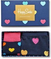 Bol.com Happy Socks Hearts Giftbox Slip en Sokken - Multi - Maat 36-40 en XS aanbieding